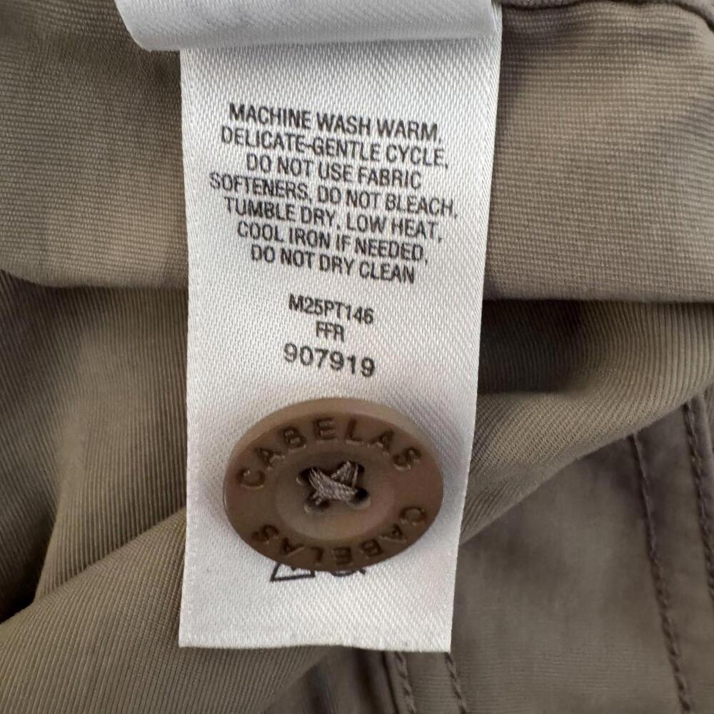 Cabela's Pants Mens 38x36 Beige Nylon Convertible Cargo Hiking Outdoor Travel - Picture 9 of 13